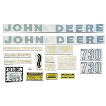 JD Vinyl Die Cut Decal Set Fits John Deere 730 Gas Tractor