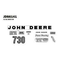 JD Vinyl Die Cut Decal Set Fits John Deere 730 Gas Tractor