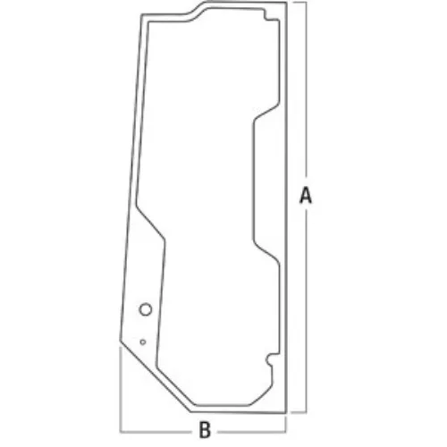 Loader Door Glass Fits John Deere Wheel Loader 444K 524K 524K-II 544K 544K-II