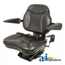 BBS108BL New "Big Boy" Seat with Armrest Black Fits Case-IH Tractors