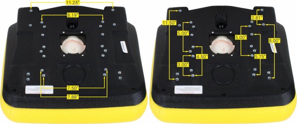 Seat LGT100YL fits John Deere 4410 4500 4510 4600 4610 4700 4710 717A Z-Trak