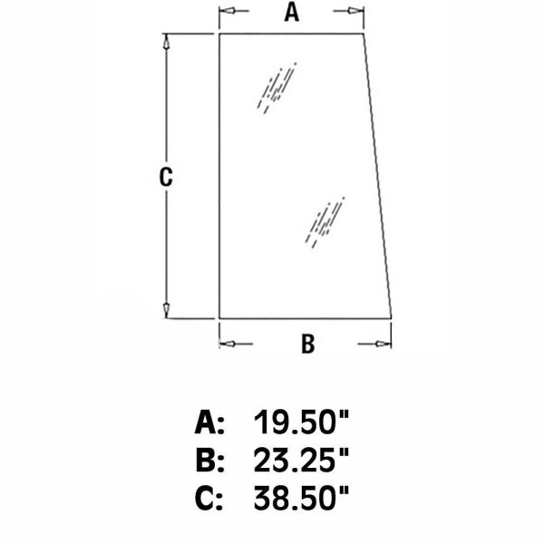 Cab Glass LH RH for John Deere 210 210C 310 310C 410 410C 410B 510 510C 610 710