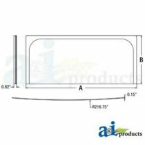 fits John Deere Lower Frnt Windshield Glass 210G 210GLC 220DW 230GW 240DLC 250GLC